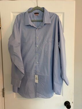 NWT Van Heusen Men's Big & Tall Dress Shirt 20 34/35
